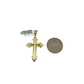 Real 10k Rope Chain Cross Charm Necklace Pendant Set 5mm 20"-30" Gold