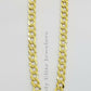 Real 14k Gold Chain Solid Cuban Curb Link Bracelet Necklace 3mm-10mm 7"-30" 14kt