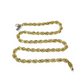 10K Yellow Gold Rope Chain Necklace 10mm 30 Inch REAL 10kt Diamond Cuts Men's
