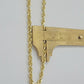 Solid 14k Gold Rope Chain Necklace 4mm 18"- 30" Inch REAL 14KT Yellow Gold