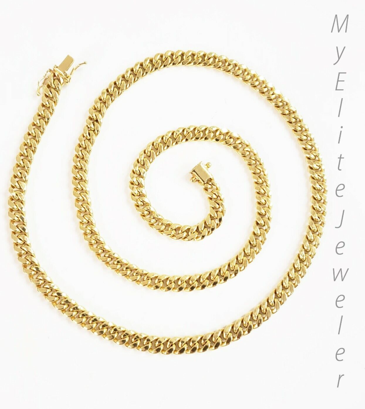 10k Yellow Gold Miami Cuban Link Chain necklace 6mm 26" inch Box Lock REAL 10KT