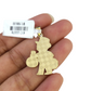 10k Gold Cuban Curb 3mm Chain Necklace Grandpa Money Charm Pendant 18"-28" Set