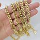 Real 10k Gold Chain Necklace Miami Cuban Link 18"-30" Inch 6mm 7mm 8mm 9mm 10mm