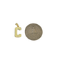 10K Yellow Gold C Initial Charm Pendant Alphabet Real 10kt Men Women
