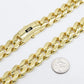 20mm Mens Miami Cuban Royal Link Chain Necklace Box Clasp Real 10K Yellow Gold