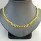 REAL 10k Gold Royal Miami Cuban Chain 6mm Monaco Necklace 18"-24" 10kt yellow Gd