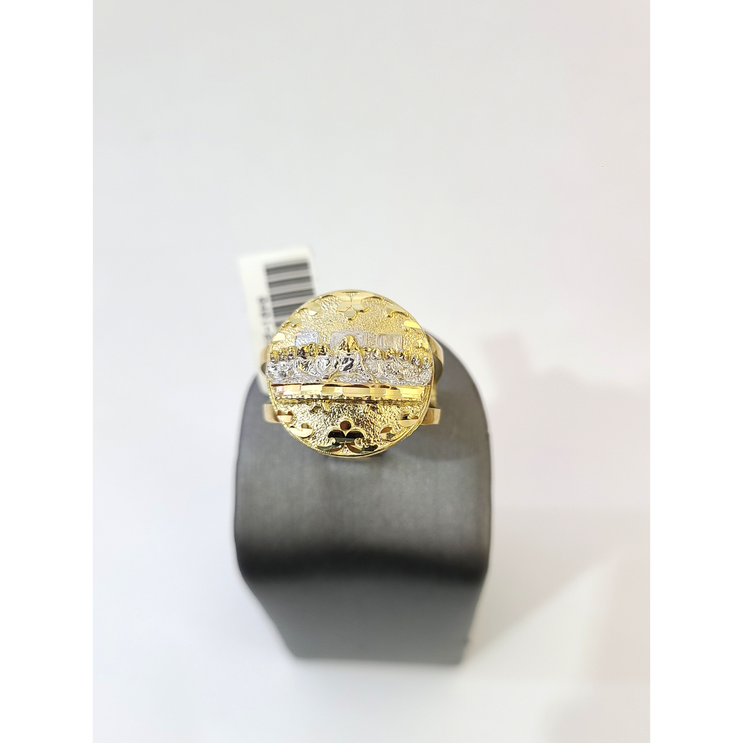 Real 10k Last Supper Ring Yellow Gold Men 10Kt Genuine