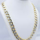 12MM Real Gold Mens Necklace Cuban Link 26" Diamond Cut 10k Yellow Gold Chain