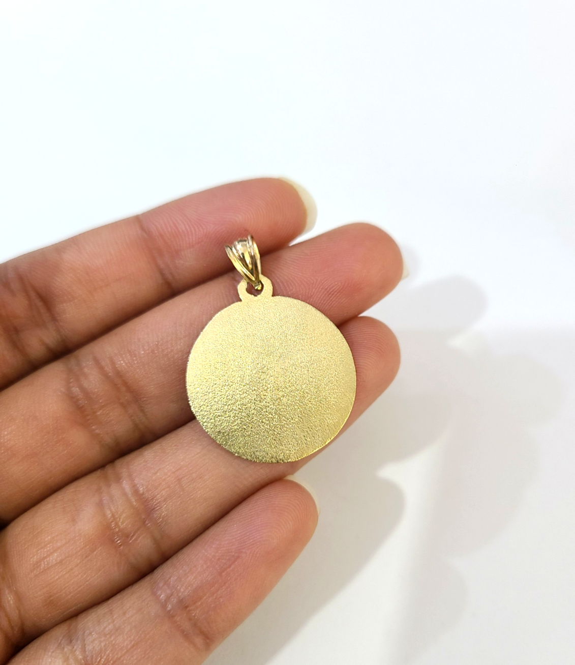 Real 10K Yellow Gold Masonic Freemason Medal Pendant Charm Genuine 10kt