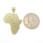 10k Yellow Gold Charm Africa Map Pendant Mens REAL 10KT With FREE SHIPPING