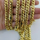 REAL 10k Gold Royal Miami Cuban Chain 6mm Monaco Necklace 18"-24" 10kt yellow Gd
