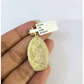 10k Gold Franco Necklace Chain Virgin Mary Charm 2.5mm 18"-26" Pendant SET
