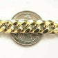10K Men's Yellow Gold Miami Cuban Bracelet 8.5 Inches 9mm long Box Lock