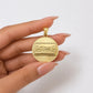 10K Yellow Gold Last Supper Round Pendant Charm Nugget Design Unisex