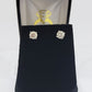 Real 2CT Round Brilliant Cut Diamond Stud Earring In 14K Gold Lab Created VS ADJUSTED LISTING