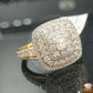 14k White Yellow Gold Ladies 1.25CT Diamond Ring Women SIZE 7 Band ,GENUINE REAL