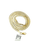 10k Yellow Gold Necklace Cuban Curb Chain 4mm 18"-28" inch Diamond Cuts 10kt