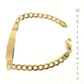 Men's Ladies 10K Gold Cuban Link Bracelet ID ,  Lobster Lock 8 Inch 6mm Engrave