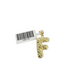 Real 10k Yellow Gold Nugget F Initial Alphabet Charm Pendant 10KT