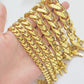 Real 10k Gold Bracelet Royal Cuban Link Monaco 8mm-20mm 8-9" 10kt Yellow Gold