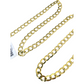 Real 10k Gold Chain Cuban Curb Link 20 Inch 5.5mm 10kt Yellow Gold Necklace