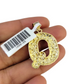 Real 10k Rope Chain Q Initial Charm 3mm 18"-28" Necklace Nugget Set Pendant Gold