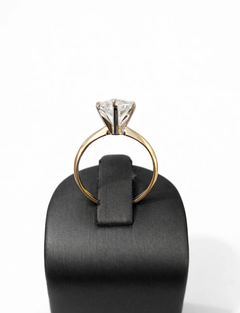 14k Yellow Gold Diamond Oval Ring LAB Created Wedding Engagement Ladies Women