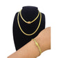 10k Solid Gold Miami Cuban Chain Bracelet Set 4mm Men Women Necklace Real