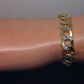 REAL 10K Yellow Gold Cuban Bracelet Diamond Cut 9" Inch 10mm Lobster Lock