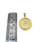 Real 10k Rope Chain Centenario 50 Pesos Charm Necklace SET 4mm 18"-24" Pendant