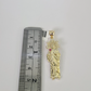 10k San Judas Charm Pendant Mens REAL 10Kt Saint Jude Yellow Gold