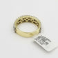 REAL 10k Yellow Gold Genuine Diamond Wedding/Engagement Band Ring Men's SOLID