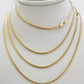 Real 18kt Yellow Gold Miami Cuban Chain Necklace 2mm 22 Inch Men Women SOLID 18k