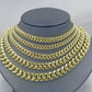 Real 10k Gold Chain 20"- 28" Miami Cuban link Necklace REAL 6mm-12mm REAL GOLD