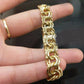 Solid 10k Gold Chino ID Bracelet Size 7.5" Inch Box