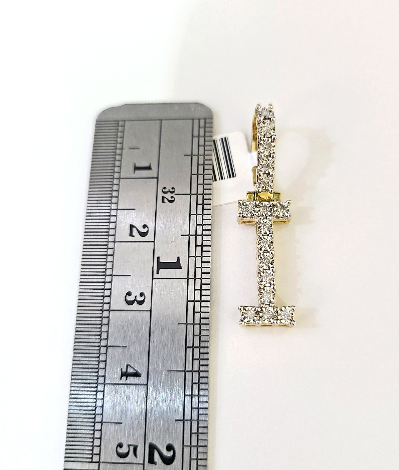 10k Gold Chain Necklace I Diamond Initial Pendant Set Cuban Curb 3mm 20"-30"