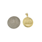 10K Yellow Gold Last Supper Pendant Charm Round Nugget Unisex Jewelry