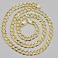 Real 10k Yellow Gold Cuban Curb Link Chain Necklace 10mm 20"- 30" 10kt SOLID