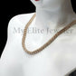 Gold Ladies Necklace 18 Inch 10k Rose Gold Tennis Chain Diamond Cut 100% GENUINE