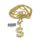 Real Gold 10k Chain S Initial Charm Miami Cuban Link 2.5mm Necklace Pendant SET