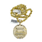Real 10k Rope Chain Necklace Pendant Last Supper 7mm 20"-30" Set Gold Men