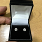 Real 2CT Round Brilliant Cut Diamond Stud Earring In 14K Gold Lab Created VS ADJUSTED LISTING