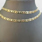 14k valentino Trio - Gold Women's Link chain 26" necklace 5mm with Diamond Cuts