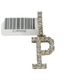 10k Rope Chain P Diamond Initial Charm Necklace Pendant Set 4mm 20"-30" Gold
