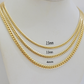 SOLID 18k Gold Miami Cuban Chain Necklace 2.5mm 3.5mm 4mm 18-26 Inches Men Women