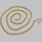 Real 10k Gold 3mm Box Byzantine Chain Necklace 20" 22" 24'' 26'' 28'' Inches NEW
