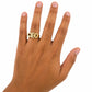 Real 10K Gold CEO Ring Mens Letter Band Bold Statement Hip Hop Design