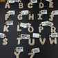 10k Yellow Gold Diamond Bubble Letter A-Z Initial Charm Pendent Real Diamond