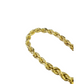 10k Yellow Gold Rope Chain Necklace 10mm 20-30 Inch Diamond Cuts Men's 10kt