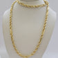 Solid 10k Gold Milano Rope Chain Necklace 20" 4.5mm Men's 10kt Yellow Gold, REAL
